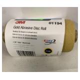 Gold abrasive disc roll