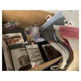 Misc Box w/ Scarfs, Kids Glasses, Cremic Trivets