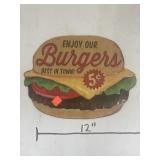 Burgers Best In Town Sign