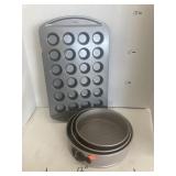 3 Ct. Cake Pans and Mini Muffin Pan