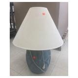 Approx. 30 IN. Blue Decor Vase W/Shade