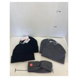 4 Cnt Brand New Ladies Sock Hats W/Headband