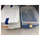 3 Ct. Totes W/Lids, 1 Ct. Tote