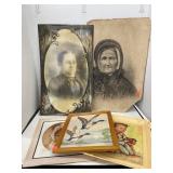 Group Lot Vintage Pictures