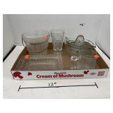 Flat of Assorted Glassware