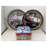 3 ct. - Vintage Christmas Trays/Tins