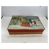 Vintage Christmas Tin Box