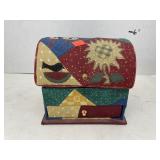 Vintage Padded Jewelry Box