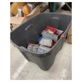 Tote of Screws, Nails, Hardware