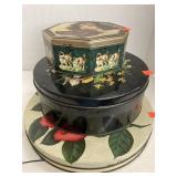 3 Ct. Vntg. Goodie Trays Metal