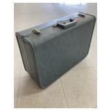 Vntg. Buckle Suitcase W/Lavender Inside