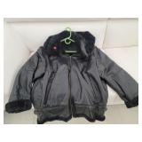 Ladies Leather Coat Sz XL