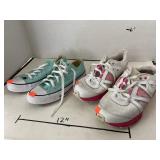 2 Pairs - Nike, Converse Shoes (Sz 8.5, 6)