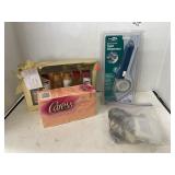 Group Lot Beauty Supplies, Tape Dispenser, Etc