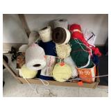 Group Lot of Yarn, Knitting Supplies