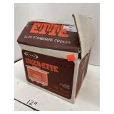 Vintage Crock-Ette Slow Cooker