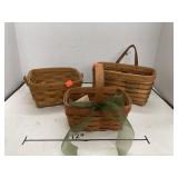 3 ct. - Longaberger Baskets (1980