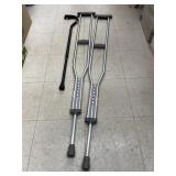 Crutches and a Walking Cane