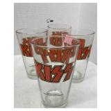 4 Ct. KISS Glass Cups