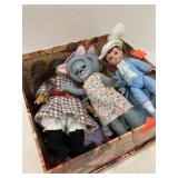 Decor Box Of Unique Vntg. Dolls