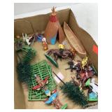 Lot Of Vntg. Native American/Cowboy Toys