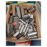 Flat of Sockets/ Husky/Stanley/Craftsman & Others
