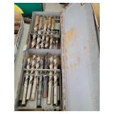 Lot of Drill Bits in Case