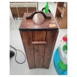 Wood Trash Can Cabinet Approx 11 x 11 x 27 Inches