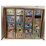 Wood-Framed NASCAR Trading Card Display