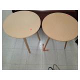 2 Cnt Round Partical Board Tables Approx 19