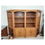 Matching 4 Piece Bookcase/Display Case Approx 9