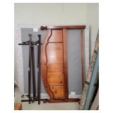 King Sz Bed W/ Headboard/Frame/Box Springs &