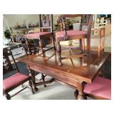 B. Walter & Co Siming Room Table & 5 Chairs W/