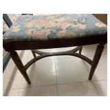 Vntg Padded Wooden Seat