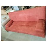 Burnt Orange Futon Bed W/ 2 Throw Pillows (Has