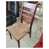 Wood Chair W/ Upholstered Seat