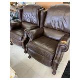 Pair of Matching LazyBoy Leather Reclining Chairs