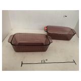 2 Pyrex dishes