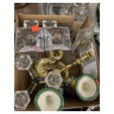 5 candle pairs, and 3 tier candle holder