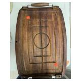 Wooden serving tray