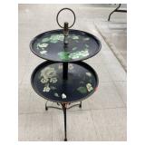 Approx. 29" 2 Plate Standing Serving Tray?