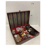 Vntg Jewelry Box W/Unique Jewelry