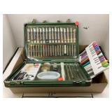 Oil Paints, Oil Pastels, Painting Supplies W/Case