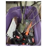 Tote W/ Lid/ Collapsible Shovel/Kids Knee Pads