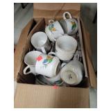 Box Lot of Cups & Glass Bowls