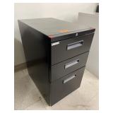 3-Drawer Wheeled Filing Cabinet (No Key)