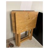 3 ct. - Wood Foldable TV Trays