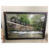 Framed Train Picture (App 4ft x 2.5ft)