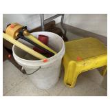 Group Lot Stool, Sprinkler, Bucket, etc