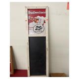 Vintage Budweiser Decor Sign Approx 14.5 Inches x